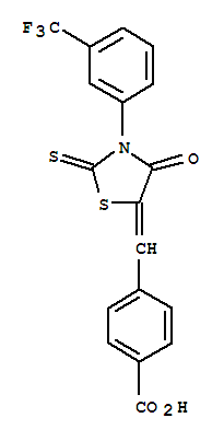 CFTRinh-172;CFTRinhibitor172;Benzoicacid,4-[[4-oxo-2-thioxo-3-[3-(trifluoromethyl)phenyl]-5-thiazolidinylidene]methyl]-