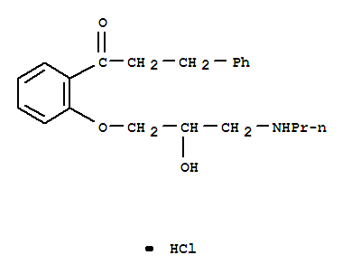 1-[2-[2-hydroxy-3-(propylamino)propoxy]phenyl]-3-phenylpropan-1-onehydrochloride