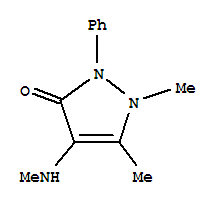 1,2-dihydro-1,5-dimethyl-4-(methylamino)-2-phenyl-3H-pyrazol-3-one
