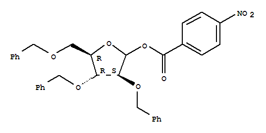 2,3,5-tri-O-benzyl-1,0-(4-nitrobenzoyl)-D-arabinofuranose