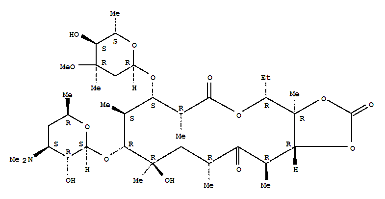 ErythromycinCyclocarbonate;cyclic11,12-carbonateerythromycin