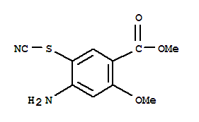 Methyl4-amino-2-methoxy-5-thiocyanobenzoate