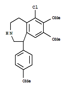 6-Chloro-2,3,4,5-tetrahydro-7,8-dimethoxy-1-(4-methoxyphenyl)-1H-3-benzazepine