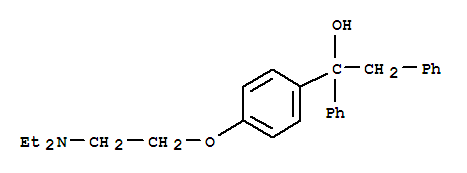 alpha-[4-[2-(diethylamino)ethoxy]phenyl]-alpha-phenylphenethylalcohol