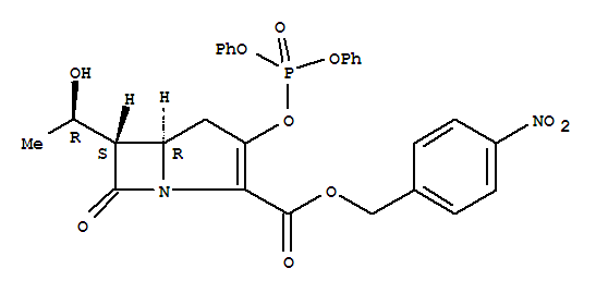 (5R,6S)-3-[(Diphenoxyphosphinyl)oxy]-6-[(1R)-1-hydroxyethyl]-7-oxo-1-azabicyclo[3.2.0]hept-2-ene-2-carboxylicacid(4-nitrophenyl)methylester