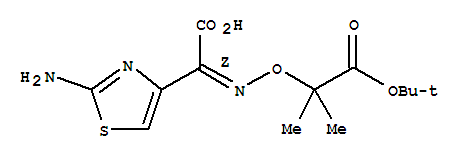 (Z)-2-(2-Aminothiazol-4-yl)-2-(((1-(tert-butoxy)-2-methyl-1-oxopropan-2-yl)oxy)imino)aceticacid