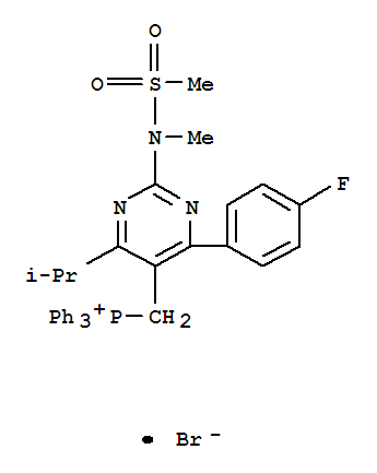 Triphenyl[4-(4-fluorophenyl)-6-isopropyl-2-[(2-n-methyl-n-methylsulfonyl)amino]pyrimidine-5-yl-methyl]phosphinebromine