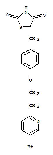 Pioglitazone;5-[[4-[2-(5-ethyl-2-pyridinyl)ethoxy]phenyl]methyl]-2,4-thiazolidinedione