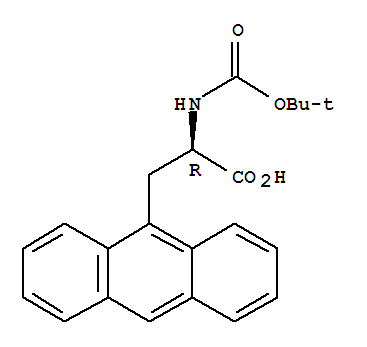 9-Anthracenepropanoicacid,α-[[(1,1-dimethylethoxy)carbonyl]amino]-,(R)-(9CI)