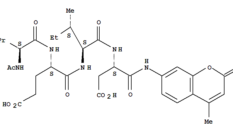 N-Acetyl-L-valyl-L-α-glutamyl-L-isoleucyl-N-(4-methyl-2-oxo-2H-1-benzopyran-7-yl)-L-α-asparagine