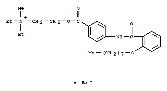 OtiloniumBromide;Ethanaminium,N,N-diethyl-N-methyl-2-[[4-[[2-(octyloxy)benzoyl]amino]benzoyl]oxy]-,bromide(1:1)