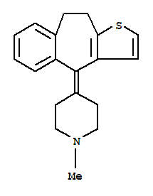 PizotifenMalate;BC-105;4-(9,10-Dihydro-4H-benzo[4,5]cyclohepta[1,2-b]thien-4-ylidene)-1-methylpiperidiniumhydrogenmalate