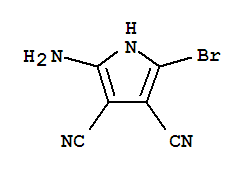 1H-Pyrrole-3,4-dicarbonitrile,2-amino-5-bromo-