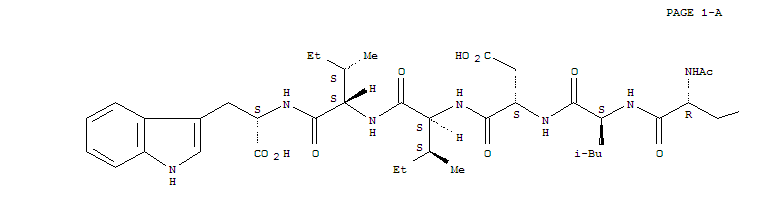N-Acetyl-D-tryptophyl-L-leucyl-L-α-aspartyl-L-isoleucyl-L-isoleucyl-L-tryptophan