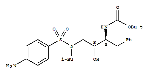 [(1S,2R)-1-Benzyl-2-hydroxy-3-[isobutyl-[(4-aminophenyl)sulfonyl]amino]propyl]-carbamicAcidtert-ButylEster