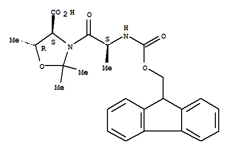 4-Oxazolidinecarboxylicacid,3-[(2S)-2-[[(9H-fluoren-9-ylmethoxy)carbonyl]amino]-1-oxopropyl]-2,2,5-trimethyl-,(4S,5R)-