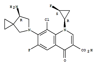 7-[(4S)-4-Amino-6-azaspiro[2.4]heptan-6-yl]-8-chloro-6-fluoro-1-[(1R,2S)-2-fluorocyclopropyl]-4-oxoquinoline-3-carboxylicacid