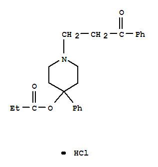 1-Propanone,3-[4-(1-oxopropoxy)-4-phenyl-1-piperidinyl]-1-phenyl-, hydrochloride (1:1)