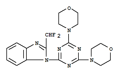 ZSTK474;2-(difluoromethyl)-1-(4,6-dimorpholino-1,3,5-triazin-2-yl)-1H-benzo[d]imidazole