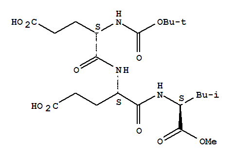 L-Leucine,N-[(1,1-dimethylethoxy)carbonyl]-L-α-glutamyl-L-α-glutamyl-,3-methylester