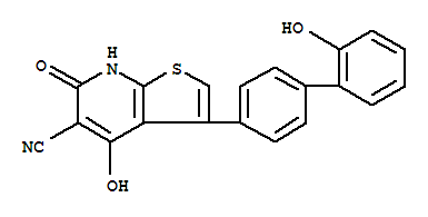 A-769662;Thieno[2,3-b]pyridine-5-carbonitrile,6,7-dihydro-4-hydroxy-3-(2'-hydroxy[1,1'-biphenyl]-4-yl)-6-oxo-
