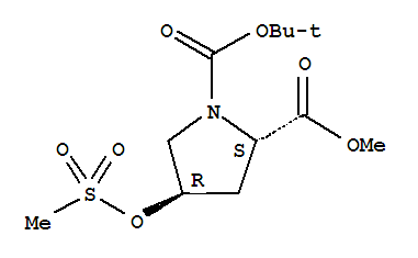 (2S,4R)-1-tert-Butyl2-methyl4-((methylsulfonyl)oxy)pyrrolidine-1,2-dicarboxylate
