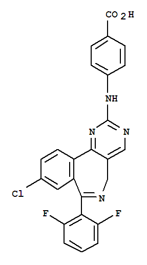 MLN8054;Benzoicacid,4-[[9-chloro-7-(2,6-difluorophenyl)-5H-pyrimido[5,4-d][2]benzazepin-2-yl]amino]-