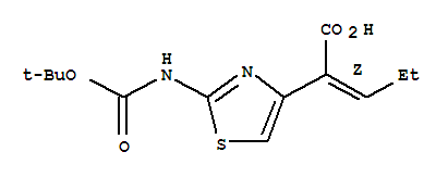(Z)-2-(2-tert-Butoxycarbonylaminothiazol-4-yl)-2-pentenoicacid