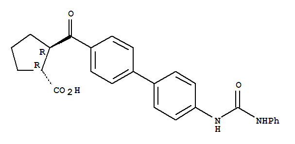 A922500;Cyclopentanecarboxylicacid,2-[[4'-[[(phenylamino)carbonyl]amino][1,1'-biphenyl]-4-yl]carbonyl]-,(1R,2R)-