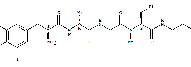 L-Phenylalaninamide,3,5-diiodo-L-tyrosyl-D-alanylglycyl-N-(2-hydroxyethyl)-Nα-methyl-