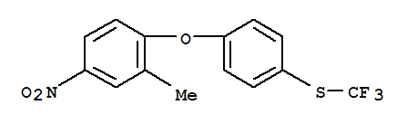 (4-((2-Methyl-4-nitrophenoxy)methyl)phenyl)(trifluoromethyl)sulfane