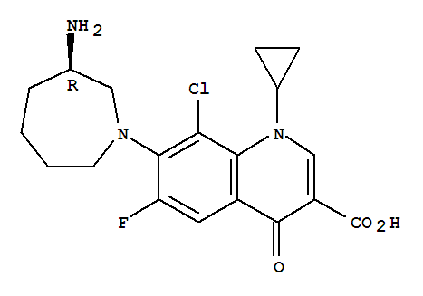 (R)-7-(3-Aminohexahydro-1H-azepin-1-yl)-8-chloro-1-cyclopropyl-6-fluoro-1,4-dihydro-4-oxo-3-quinolinecarboxylicacid
