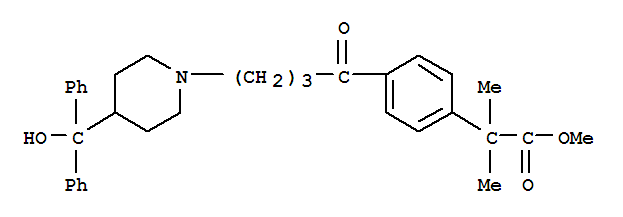 Methyl-4-4(4-hydroxydiphenyl-methyl)-piperidine-1-oxobutyl-2-2-dimethylphenyl