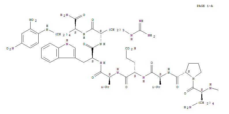 N2-[2-(7-Methoxy-2-oxo-2H-1-benzopyran-4-yl)acetyl]-L-arginyl-L-prolyl-L-lysyl-L-prolyl-L-valyl-L-α-glutamyl-L-norvalyl-L-tryptophyl-L-arginyl-N6-(2,4-dinitrophenyl)-L-lysinamide