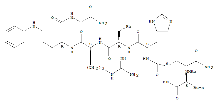 Acetyl-(Nle4,Gln5,D-Phe7,D-Trp9)-α-MSH(4-10)amide