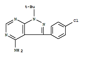 PP2;AG1879,AGL1879;1H-Pyrazolo[3,4-d]pyrimidin-4-amine,3-(4-chlorophenyl)-1-(1,1-dimethylethyl)-