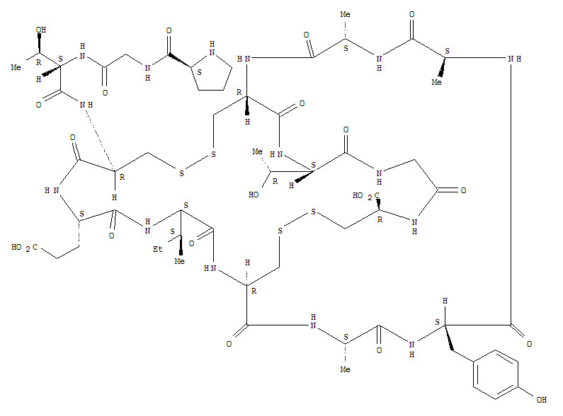 Guanylin(humanreduced),cyclic(4→12),(7→15)-bis(disulfide)