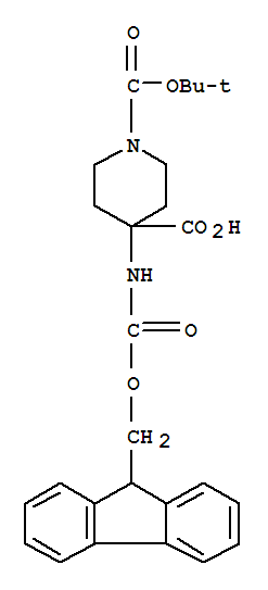 1-(tert-Butoxycarbonyl)-4-[[[(9H-fluoren-9-yl)methoxy]carbonyl]amino]piperidine-4-carboxylicacid