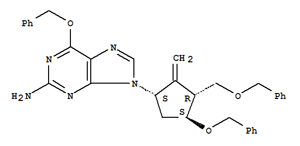 6-(Benzyloxy)-9-((1S,3R,4S)-4-(benzyloxy)-3-((benzyloxy)methyl)-2-methylenecyclopentyl)-9H-purin-2-amine