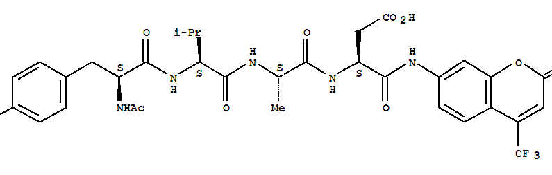 N-Acetyl-L-tyrosyl-L-valyl-L-alanyl-N-[2-oxo-4-(trifluoromethyl)-2H-1-benzopyran-7-yl]-L-α-asparagine
