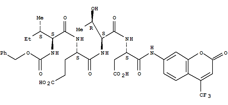 L-α-Asparagine,N-[(phenylmethoxy)carbonyl]-L-isoleucyl-L-α-glutamyl-L-threonyl-N-[2-oxo-4-(trifluoromethyl)-2H-1-benzopyran-7-yl]-