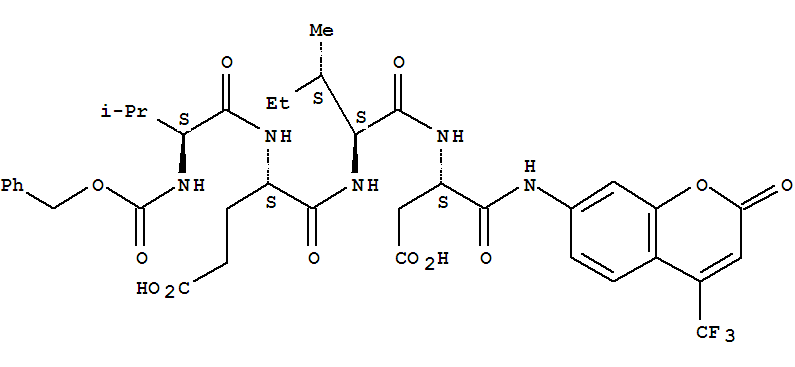 L-α-Asparagine,N-[(phenylmethoxy)carbonyl]-L-valyl-L-α-glutamyl-L-isoleucyl-N-[2-oxo-4-(trifluoromethyl)-2H-1-benzopyran-7-yl]-