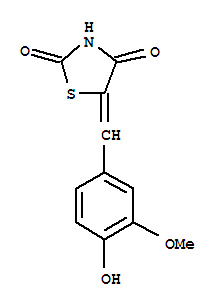 5-[(4-hydroxy-3-methoxyphenyl)methylidene]-1,3-thiazolidine-2,4-dione