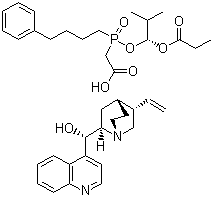 (8a,9R)-Cinchonan-9-olmono[[(S)-[(1R)-2-methyl-1-(1-oxopropoxy)propoxy](4-phenylbutyl)phosphinyl]acetate