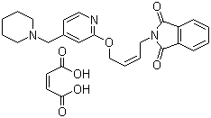 N-{4-[4-(piperidinomethyl)pyridyl-2-oxy]-cis-2-butene}phthalimideMaleate