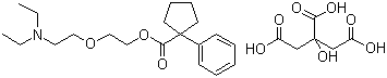 PentoxyverineCitrate;CarbetapentaneCitrate;Cyclopentanecarboxylicacid,1-phenyl-,2-[2-(diethylamino)ethoxy]ethylester,2-hydroxy-1,2,3-propanetricarboxylate(1:1)