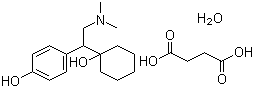DesvenlafaxineSuccinate;WY45233Succinate;Butanedioicacid,compd.with4-[2-(dimethylamino)-1-(1-hydroxycyclohexyl)ethyl]phenol,hydrate(1:1:1)