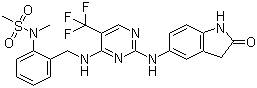 PF-431396;N-methyl-N-(2-((2-(2-oxoindolin-5-ylamino)-5-(trifluoromethyl)pyrimidin-4-ylamino)methyl)phenyl)methanesulfonamide