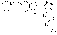 AT9283;1-cyclopropyl-3-(3-(5-(morpholinomethyl)-1H-benzo[d]imidazol-2-yl)-1H-pyrazol-4-yl)urea
