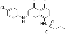 PLX-4720;N-(3-(5-chloro-1H-pyrrolo[2,3-b]pyridine-3-carbonyl)-2,4-difluorophenyl)propane-1-sulfonamide